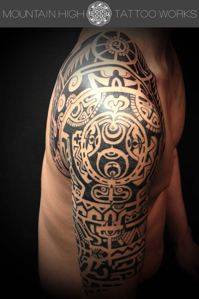 サモア 南太平洋諸島のトライバルタトゥーに追加 札幌のタトゥースタジオ Mountain High Tattoo Works作品集